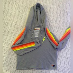 Aviator Nation Cropped Hoodie!! SIZE: LARGE